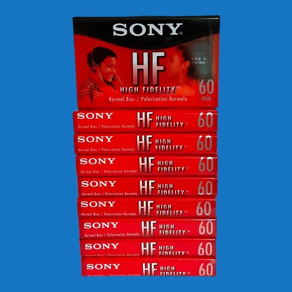 Mixed Lot 19 Sony High Fidelity HF 60 and 74 Min Normal Bias Cassette Tapes NEW - Picture 2 of 13